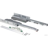 Направляющие скрытого монтажа AKS L-350 push to open + доводчик ДСП16-18mm с замками компл. левая+правая SMART полное выдвижение