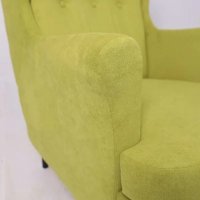 Интерьерное кресло Делком40 Prince (Green зеленый/черные опоры)