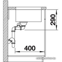 Кухонная мойка Blanco Andano 340/180-U (правая, без клапана-автомата)