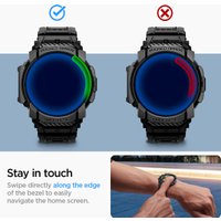 Ремешок Spigen Rugged Armor Pro для Samsung Galaxy Watch7 44 мм ACS08338 (черный)