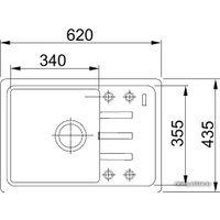 Кухонная мойка Franke Malta BSG 611-62 (миндаль) [114.0391.172]