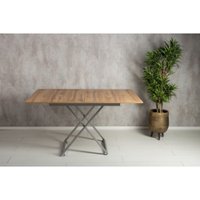 Стол-трансформер Levmar Apollo D38/S59 (дуб вотан/серебро)