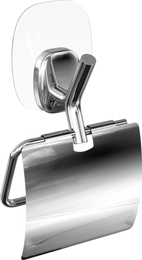 

Держатель для туалетной бумаги Lemer Nature с крышкой на силиконовом креплении LEM-N09CR (хром)