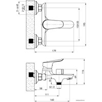 Смеситель Esko Rio 54