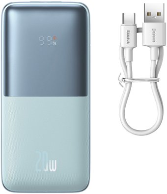 Baseus Bipow Pro Digital Display Fast Charge 20W Overseas Edition 10000mAh (бирюзовый)