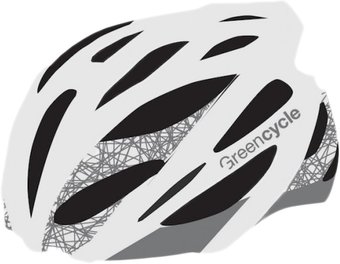 Cпортивный шлем Green Cycle New Alleycat L (белый/серый)
