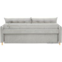 Диван Krones Цезарь 3 (велюр, светло-серый)
