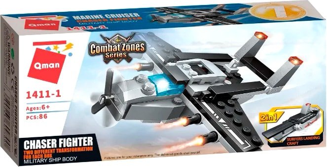 

Конструктор Qman CombatZones 1411-1 Истребитель