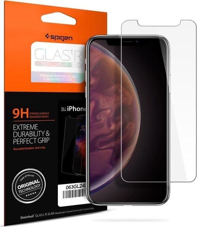 

Защитное стекло Spigen Glas.TR Slim для iPhone 11 Pro/XS/X 063GL24514