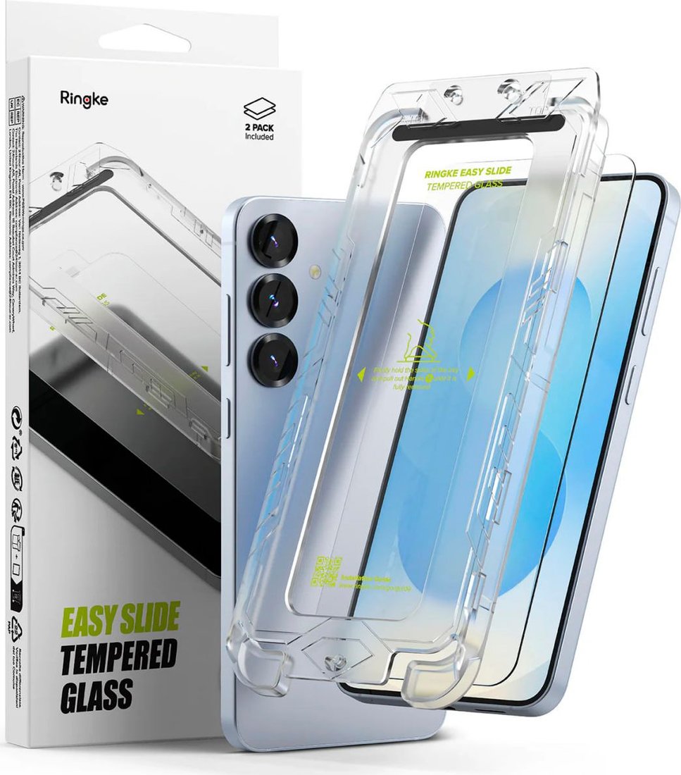 

Защитное стекло Ringke Easy Slide 2шт для Galaxy S25 / S24