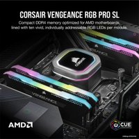 Оперативная память Corsair Vengeance RGB PRO SL 2x16GB DDR4 PC4-28800 CMH32GX4M2D3600C18