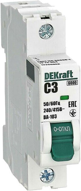 Выключатель автоматический DEKraft 12266DEK