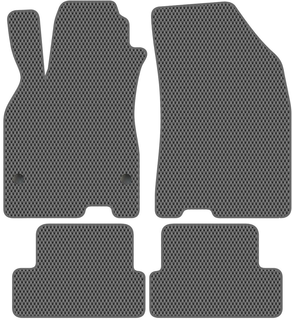 

Комплект ковриков для авто Alicosta Renault Megane III (хэтчбек 5 дв / (5 дв.)) 2014 - 2016 (серый, ромб)