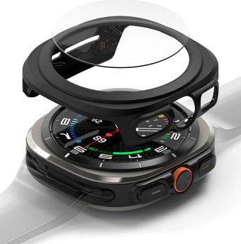 Чехол Ringke Slim+Glass для Galaxy Watch Ultra 47mm 2024/ 2025 Matte Black