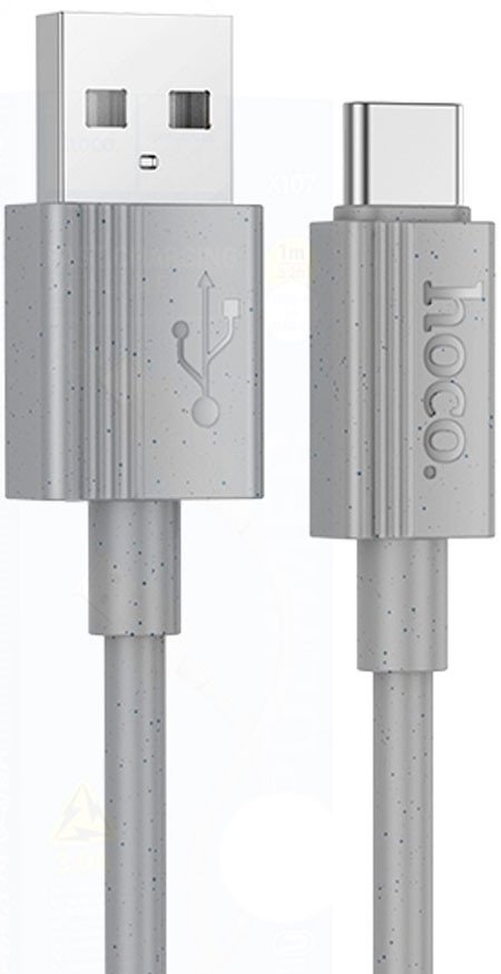 Кабель Hoco X107 USB Type-A - USB Type-C (1 м, серый)