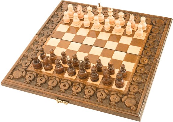 

Шахматы/шашки/нарды Haleyan резные с гранатами 40 kh122