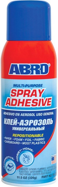 

ABRO Клей-аэрозоль универсальный 326 г SA-300
