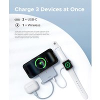 Внешний аккумулятор Ugreen MagFlow PB773 10000mAh (голубой)