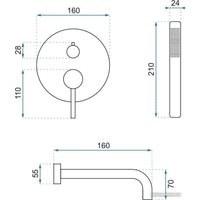 Смеситель Rea Lungo White B6440 (белый)