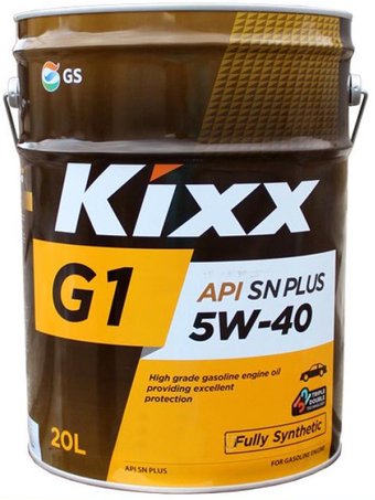 Моторное масло Kixx G1 SN Plus 5W-40 20л