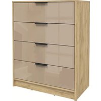 Комод Интерлиния Концепт КТ-К80 Глосс (дуб золотой/капучино глянец)