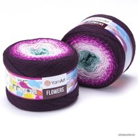 Пряжа для вязания Yarnart Flowers 301 250 г 1000 м (фиолетовый; сиреневый; розовый; белый)