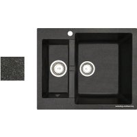Кухонная мойка БелЭворс Duet R (черный, без сифона)