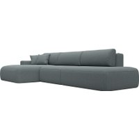Угловой диван Лига диванов Лига-036 НПБ Модерн Лонг левый 124696L (рогожка амур серый)