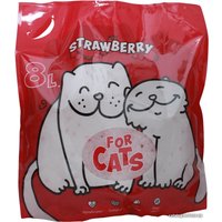 Наполнитель для туалета For Cats Strawberry 8 л