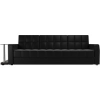 Диван Лига диванов Атлантида 28152 (экокожа, черный)
