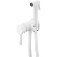 Смеситель с лейкой для биде Boheme Uno 467-MW (матовый белый)