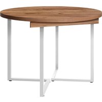 Кухонный стол Millwood Лофт Лондон раздвижной D110-150x110x76 (дуб табачный Craft/металл белый)