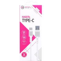 Кабель Digital Part TC-306 USB Type-A - USB Type-C (1 м, белый)