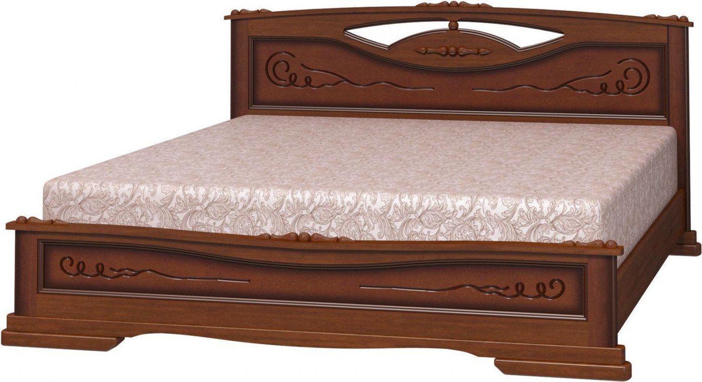 Кровать Bravo Мебель Елена-3 160х200 (орех)