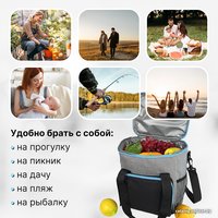 Термосумка Miru 9048 13л (черный/серый)