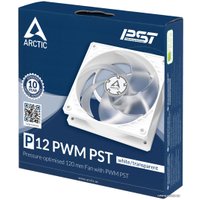 Вентилятор для корпуса Arctic P12 PWM PST ACFAN00132A (белый/прозрачный)