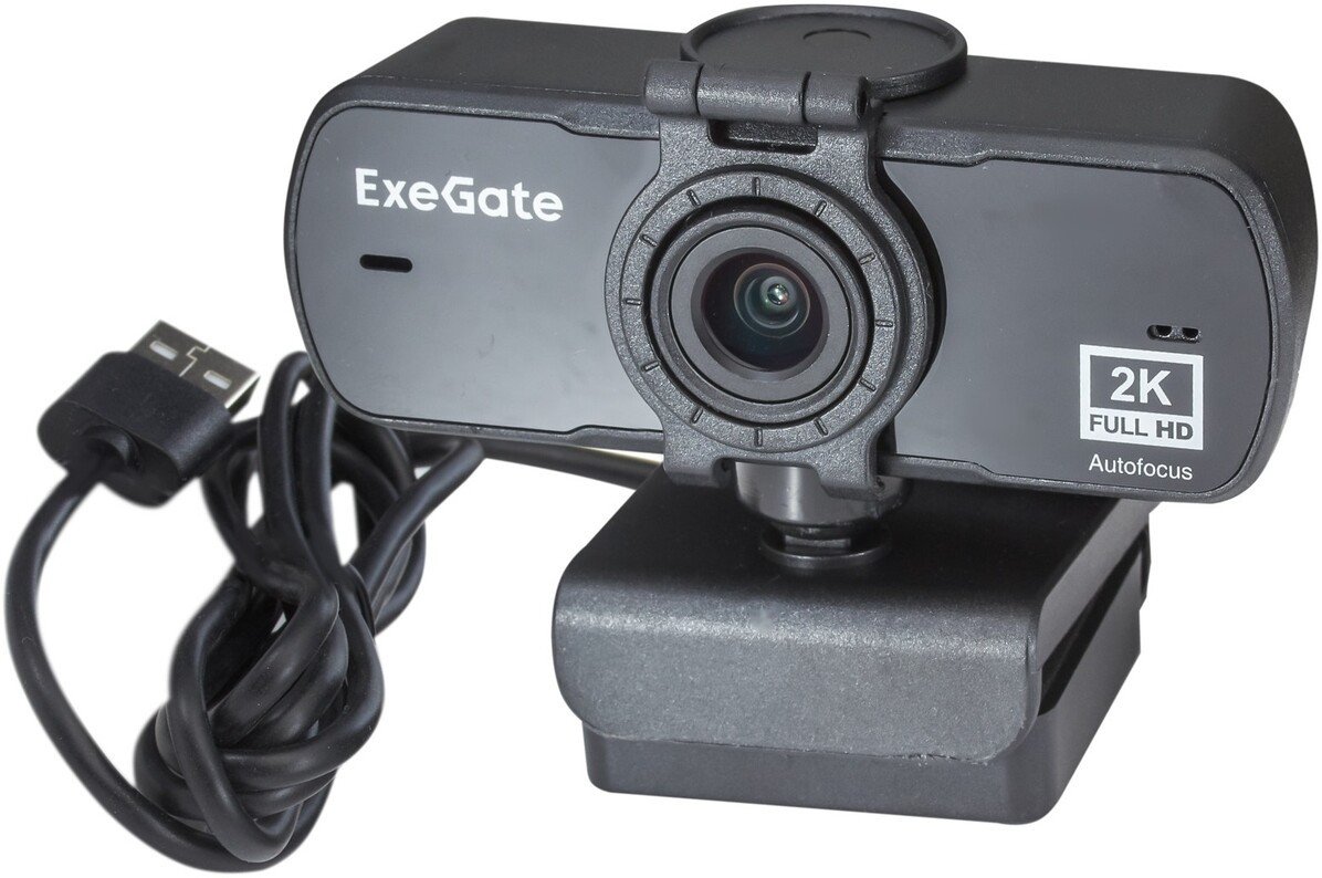Веб-камера для видеоконференций ExeGate Stream C940 Wide 2K AF T-Tripod EX294582RUS