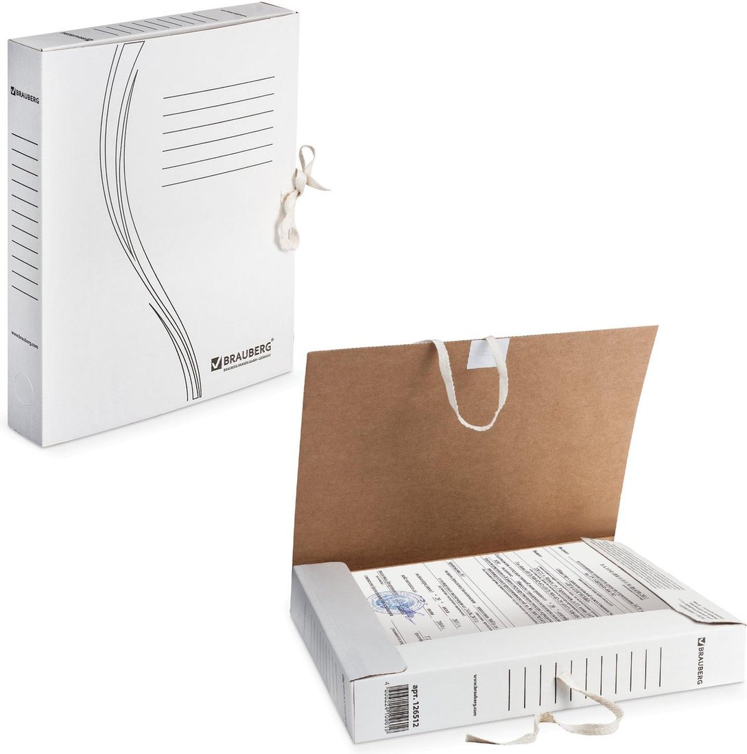 

Папка картонная BRAUBERG 126512 (белый)