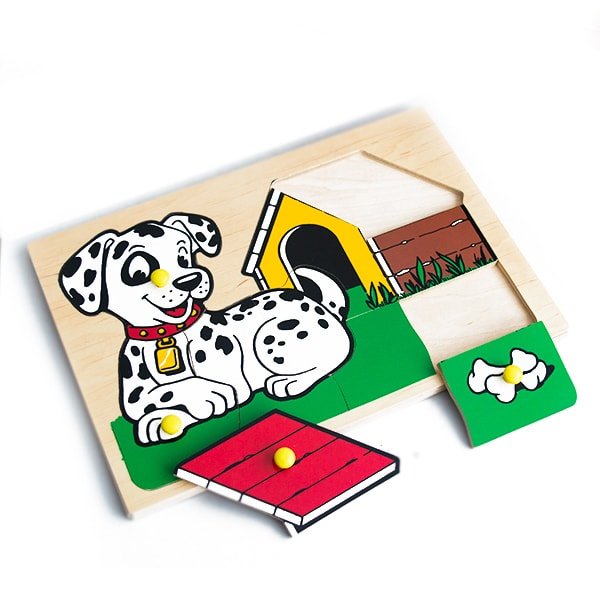 

Мозаика/пазл ЛЭМ Собачка с будкой 1404