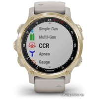 Умные часы Garmin Descent Mk2s (светло-золотистый/светло-песочный)
