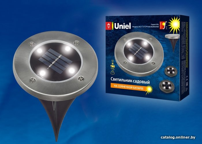 Тротуарный встраиваемый светильник Uniel USL-F-171/PT130 Inground