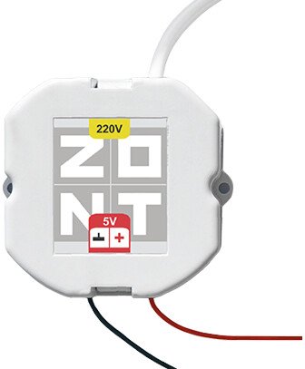 Аксессуар Zont Блок питания в подрозетник 5V/220