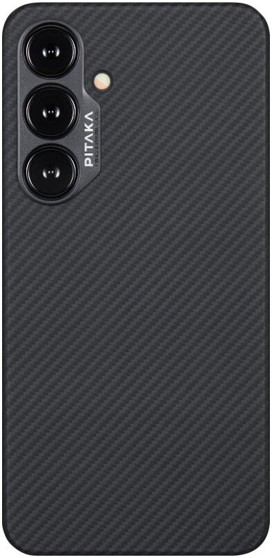 Чехол для телефона Pitaka MagEZ Case 4 для Samsung Galaxy S24+ (600D twill, черный/серый)