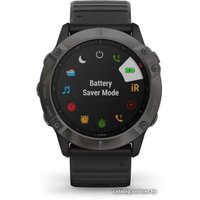 Умные часы Garmin Fenix 6X Sapphire (серый DLC/черный)