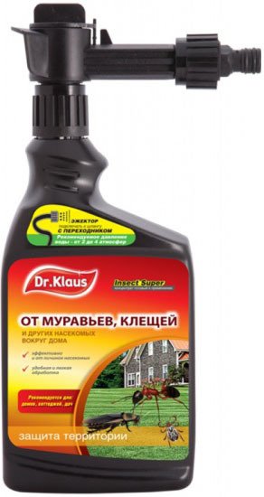 

Инсектицид Dr. Klaus Insect Super от муравьев клещей и других насекомых DK06230011 1 л