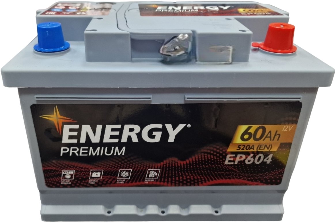 

Автомобильный аккумулятор Energy Premium EP604 (60 А·ч) Низ.