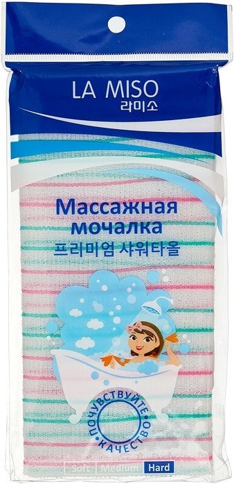 

Мочалка La Miso Массажная жесткая (зеленый)