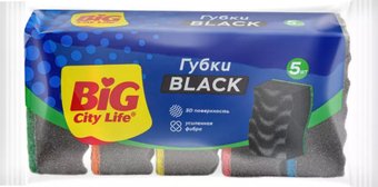 Губка Big City Life Максима Black (5 шт)