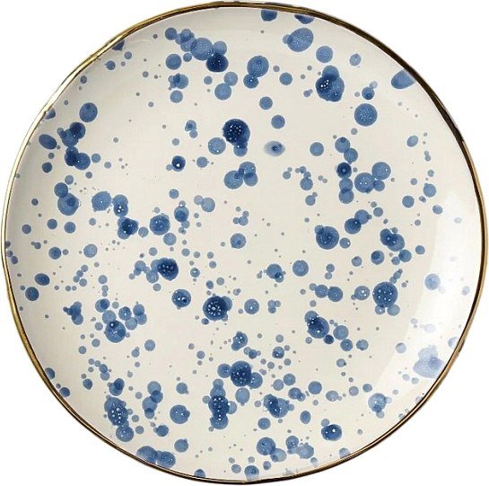 

Тарелка десертная Bitossi Pois FTB00624 (синий)