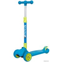 Трехколесный самокат Novatrack Rainbow Pro Button 120PROB.RAINBOW.BL20 (голубой)